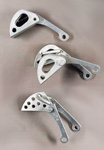 Prototypes van de Lowe Cam Nut en de Lowe Split Cam, 1972-1973.